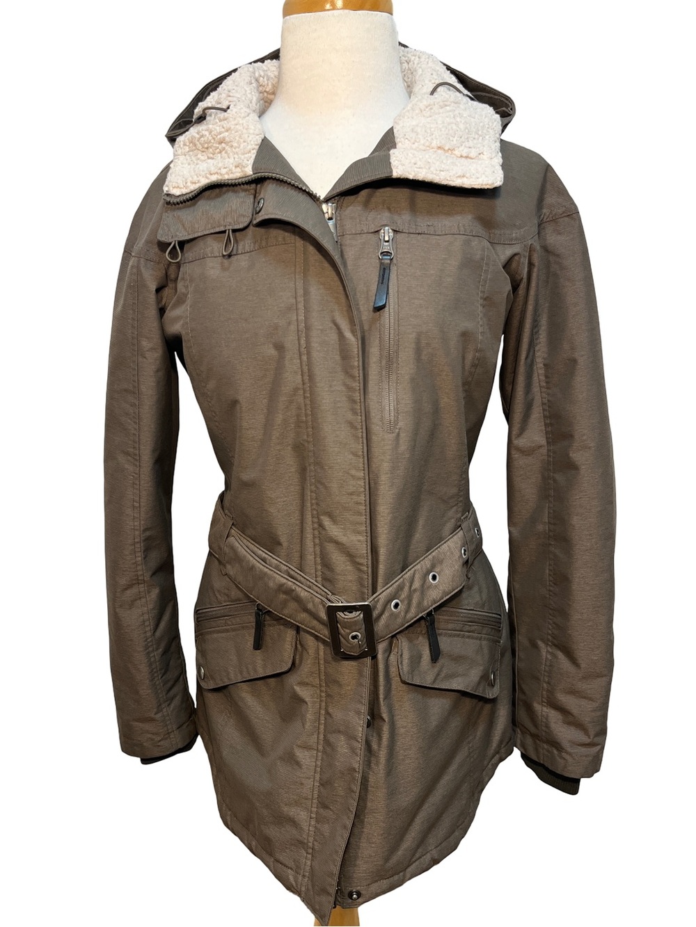 Columbia Carson Pass II Omni-Heat Insulated Belted Winter Parka Jacket Womens (M